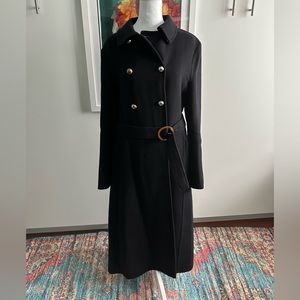 Michael Kors Navy Wool and Cashmere Coat sz 10